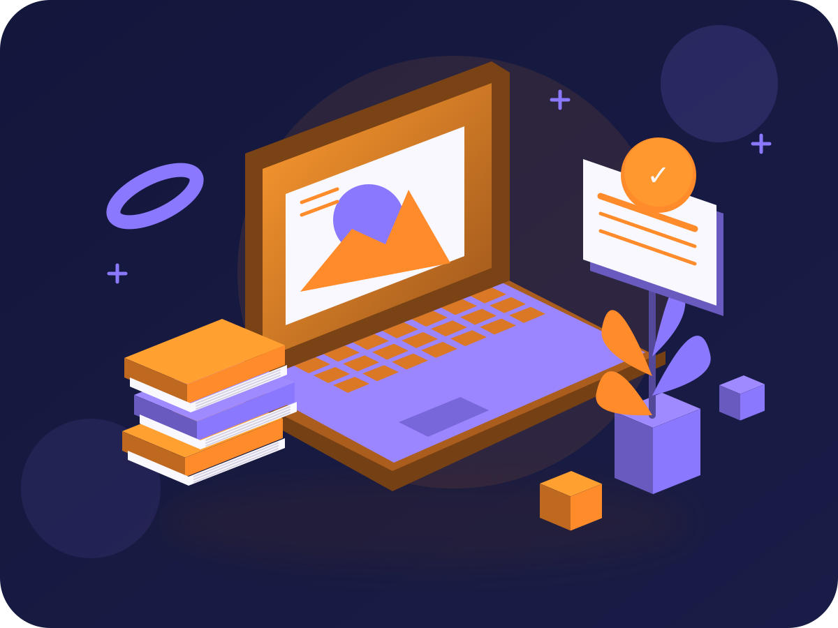 Original isometric video editing creative illustration