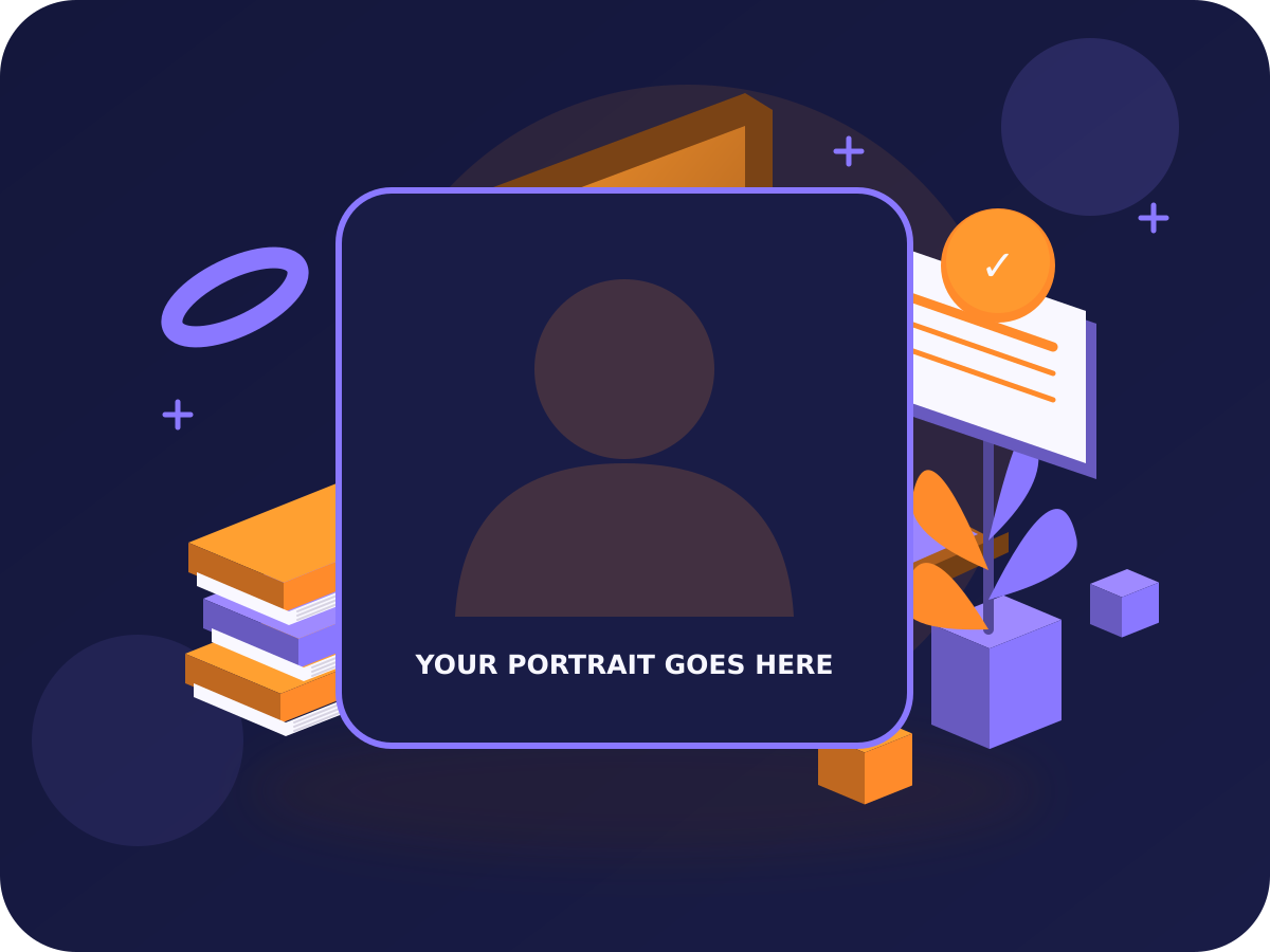 Clearly labelled placeholder for the approved personal instructor portrait
